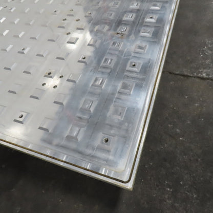 60" X 12' x 2" Thick Aluminum Router Grid Table Weld Fixture Jig Plate