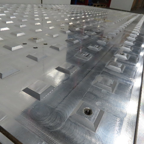 60" X 12' x 2" Thick Aluminum Router Grid Table Weld Fixture Jig Plate