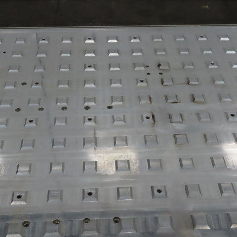 60" X 12' x 2" Thick Aluminum Router Grid Table Weld Fixture Jig Plate