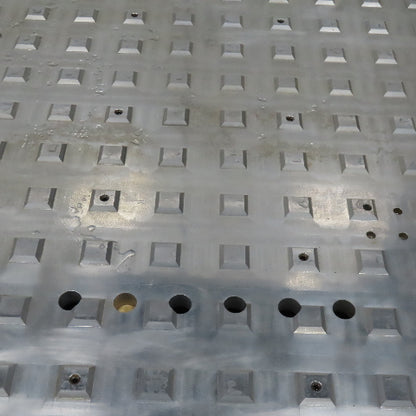 60" X 12' x 2" Thick Aluminum Router Grid Table Weld Fixture Jig Plate