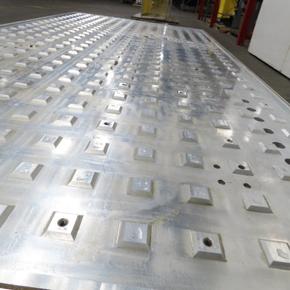 60" X 12' x 2" Thick Aluminum Router Grid Table Weld Fixture Jig Plate