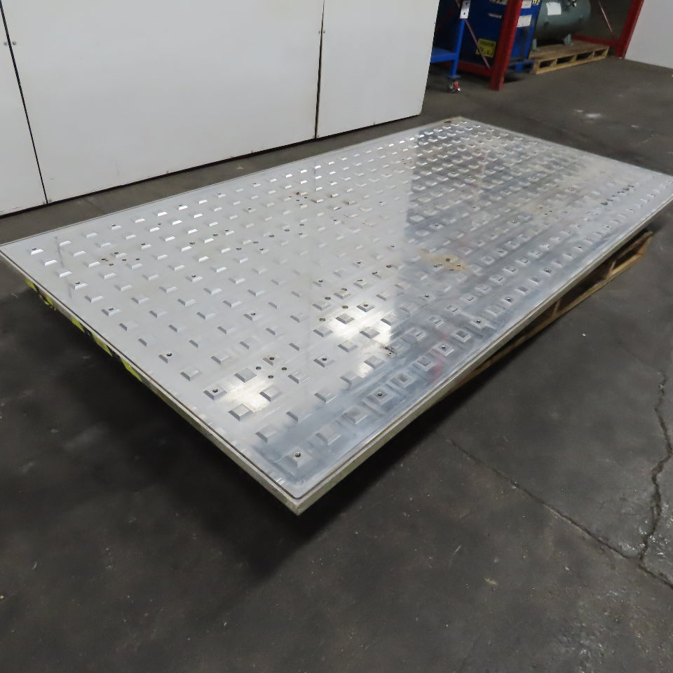 60" X 12' x 2" Thick Aluminum Router Grid Table Weld Fixture Jig Plate