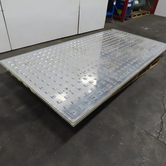 60" X 12' x 2" Thick Aluminum Router Grid Table Weld Fixture Jig Plate
