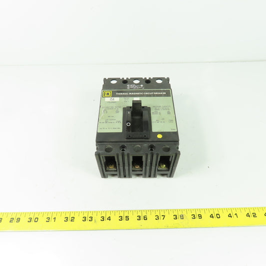 Square D FCL34015 15A Circuit Breaker 3-Pole 480V