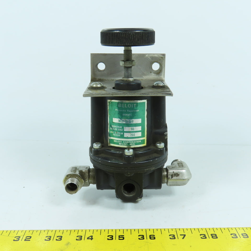 Beloit MC2-75-39B Compressed Air Regulator 60PSI Out 250PSI In 3/8" NPT