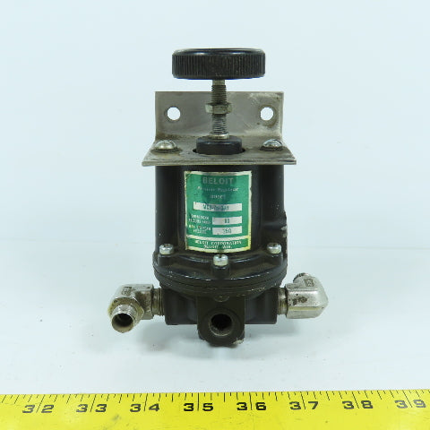 Beloit MC2-75-39B Compressed Air Regulator 60PSI Out 250PSI In 3/8" NPT