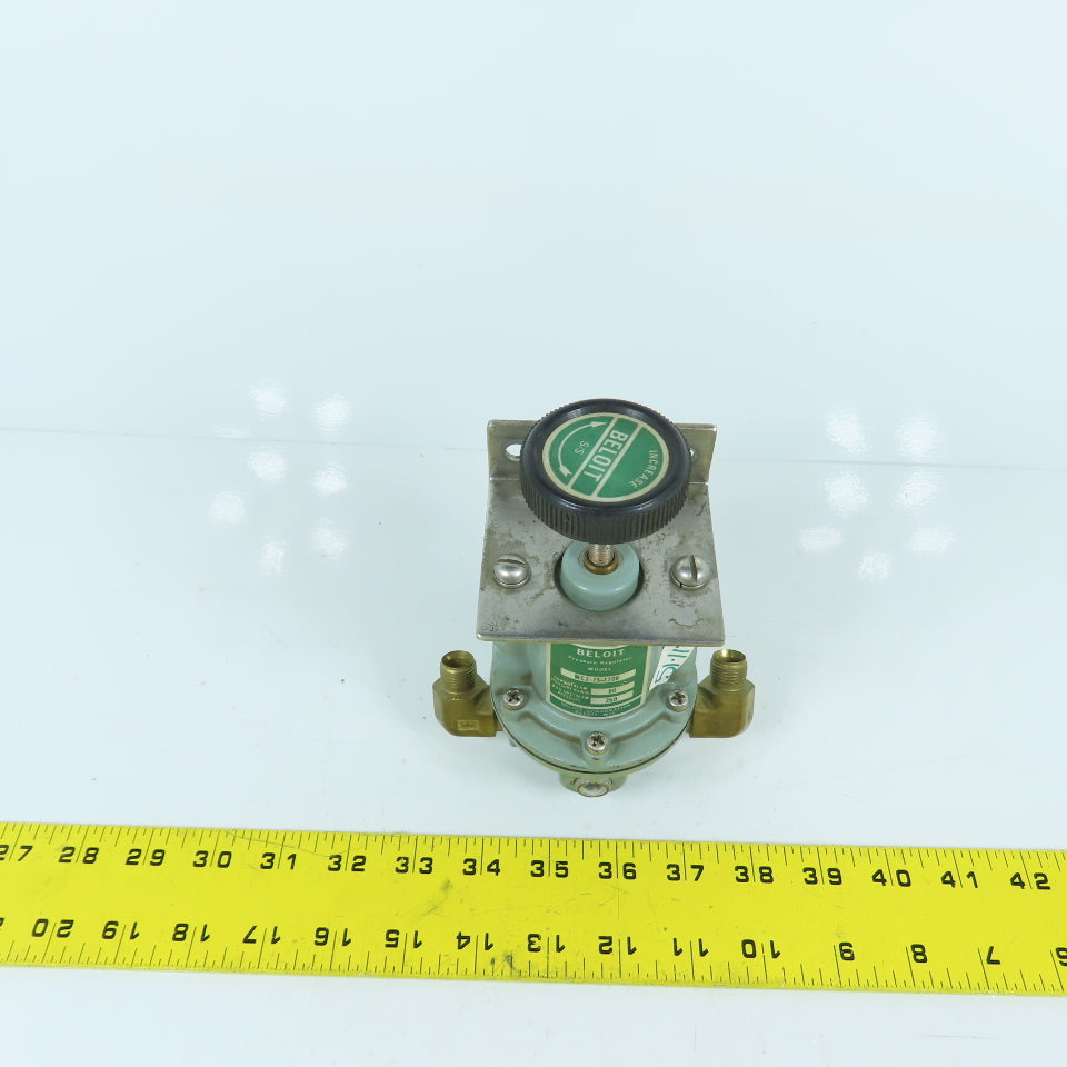 Beloit MC2-75-120B Compressed Air Regulator 60PSI Out 250PSI In 3/8" NPT