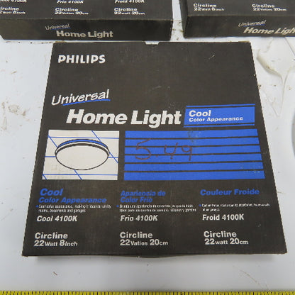 Philips FC8T9 Universal Home Light Cool Color 22W 8" Lot Of 4