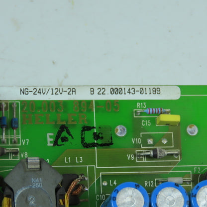 Heller 20.003 894-05 Control Board NG-24V/12V-2A