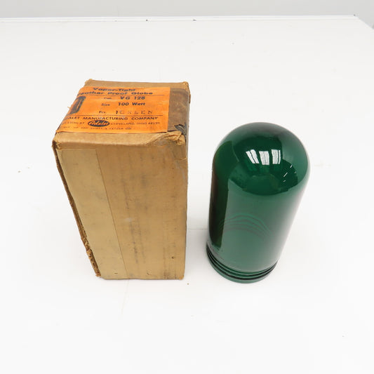 Adalet VG 128 100W Size Vapor Tight Weather Proof Globe Rare GREEN Vintage
