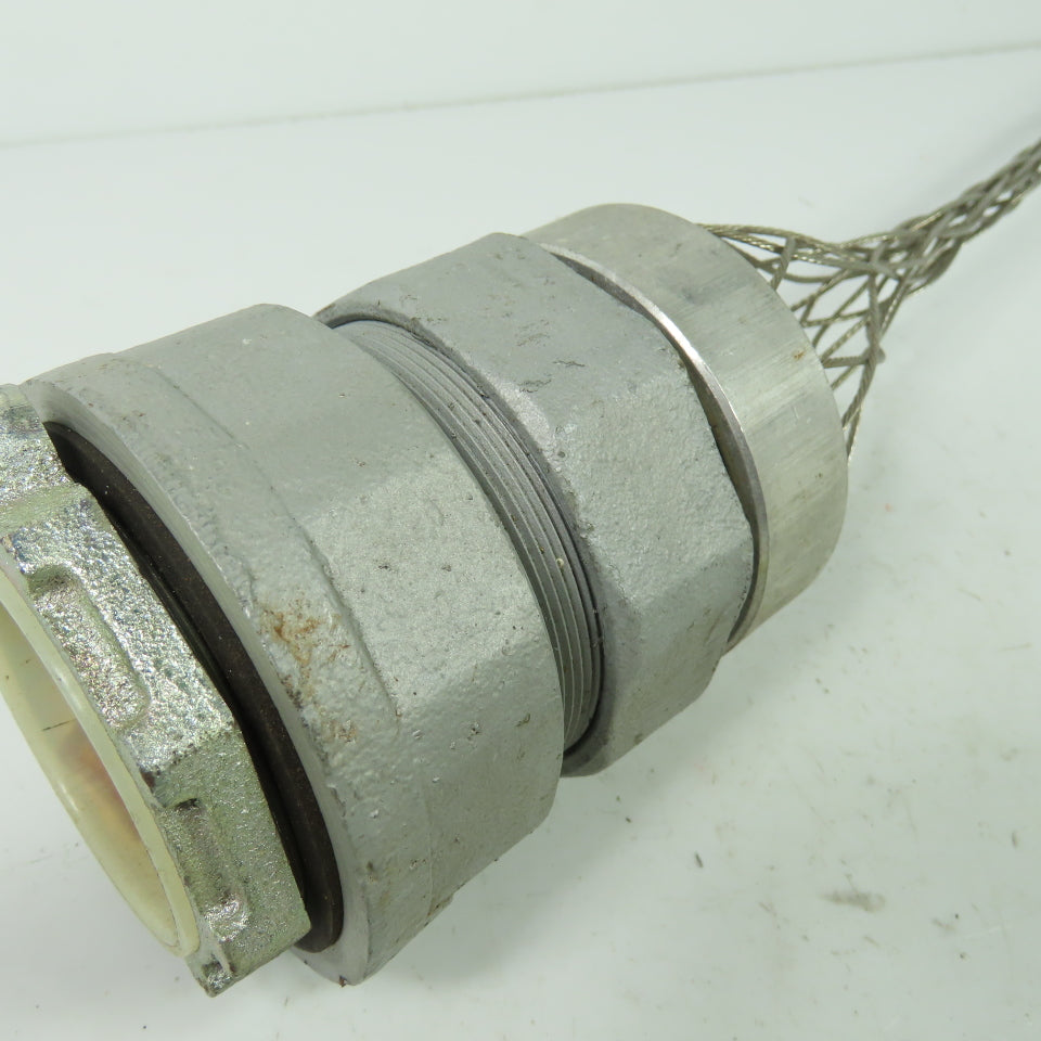 1-7/8" Strain Relief Cord Grip 2" NPT 18" OAL