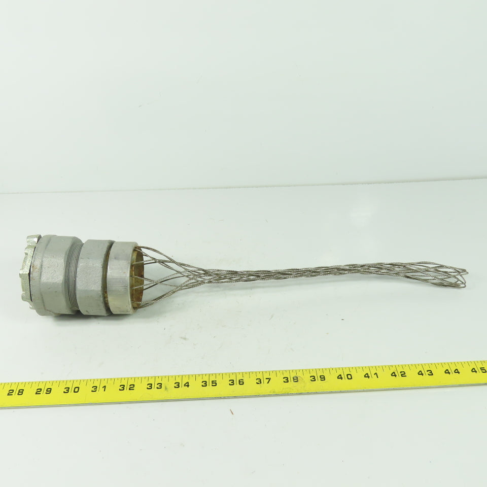 1-7/8" Strain Relief Cord Grip 2" NPT 18" OAL