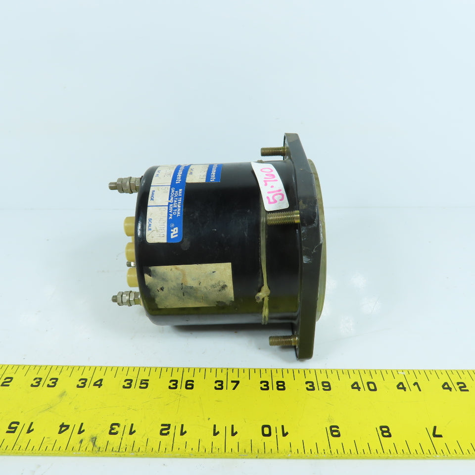 Crompton AA-LSUE 0-4000 Amperes Panel Mount Meter Gauge Type 077-08