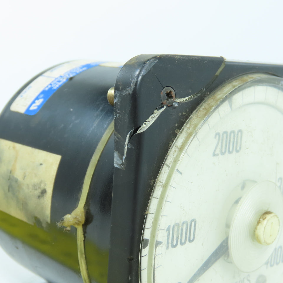 Crompton AA-LSUE 0-4000 Amperes Panel Mount Meter Gauge Type 077-08