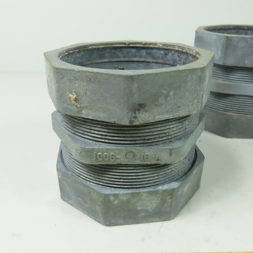 I006-I6A 2-1/2" Conduit Compression Coupler Lot Of 4