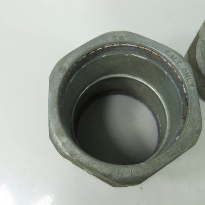 E.M.T Only 2-1/2" Conduit Compression Coupler Lot Of 4