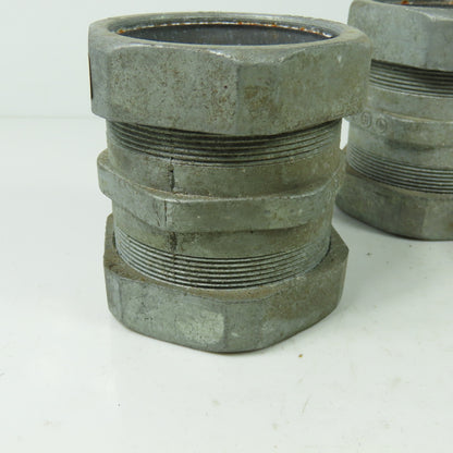E.M.T Only 2-1/2" Conduit Compression Coupler Lot Of 4