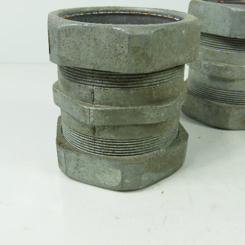 E.M.T Only 2-1/2" Conduit Compression Coupler Lot Of 4