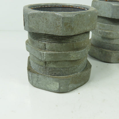 E.M.T Only 2-1/2" Conduit Compression Coupler Lot Of 4