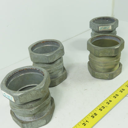 E.M.T Only 2-1/2" Conduit Compression Coupler Lot Of 4