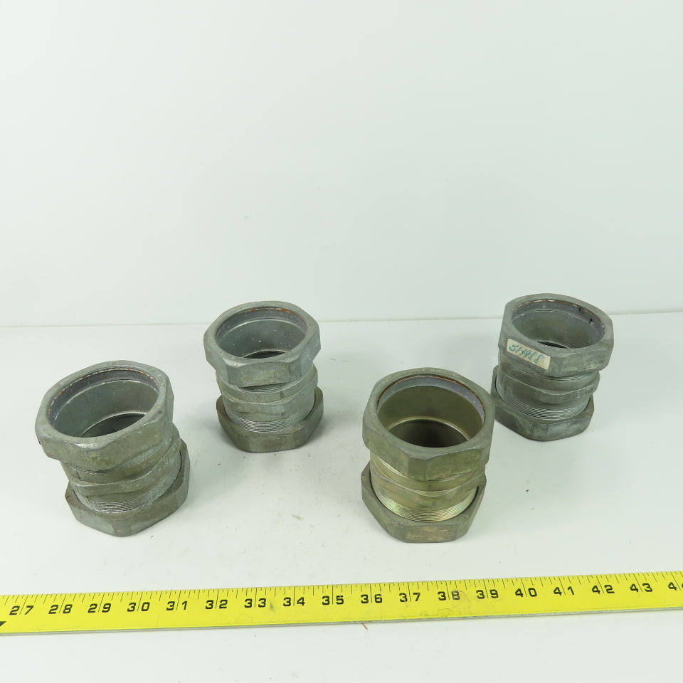E.M.T Only 2-1/2" Conduit Compression Coupler Lot Of 4
