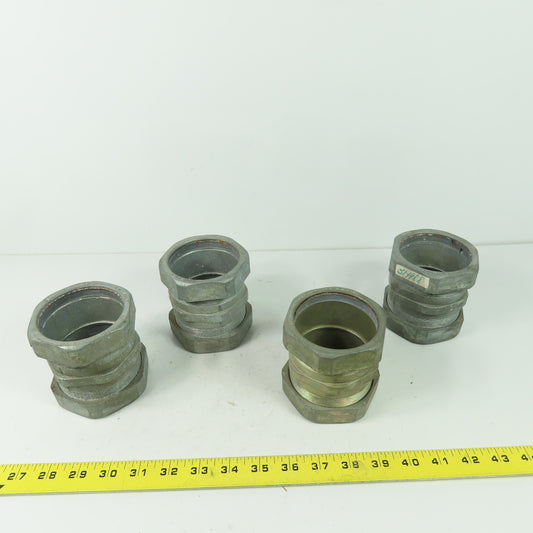 E.M.T Only 2-1/2" Conduit Compression Coupler Lot Of 4