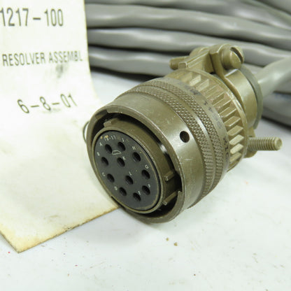 GM 101217-100 ID Cable Assembly Resolver Assembly 11-Pin Female Plug To Cut End