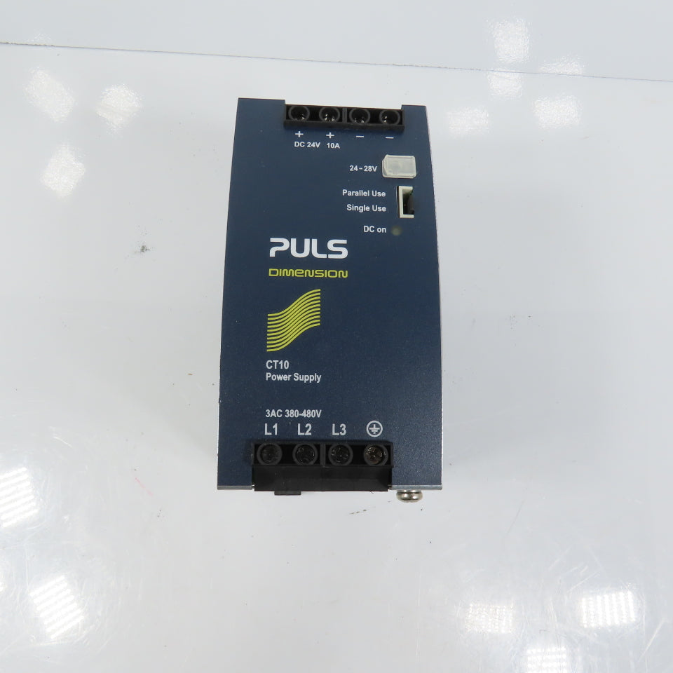 Puls CT10.241 Dimension 24-28V DC 10A Power Supply 3PH 380-480VAC Input 0.9A