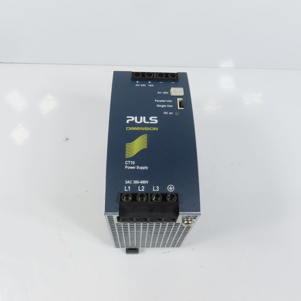 Puls CT10.241 Dimension 24-28V DC 10A Power Supply 3PH 380-480VAC Input 0.9A