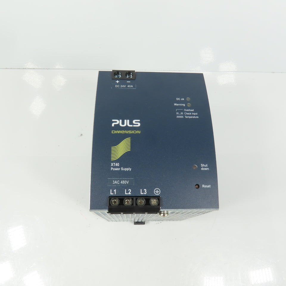 Puls XT40.242 Dimension 24V DC 40A Power Supply 3PH 480VAC Input 1.4A