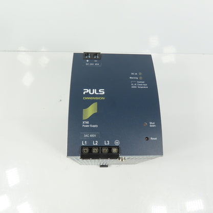 Puls XT40.242 Dimension 24V DC 40A Power Supply 3PH 480VAC Input 1.4A