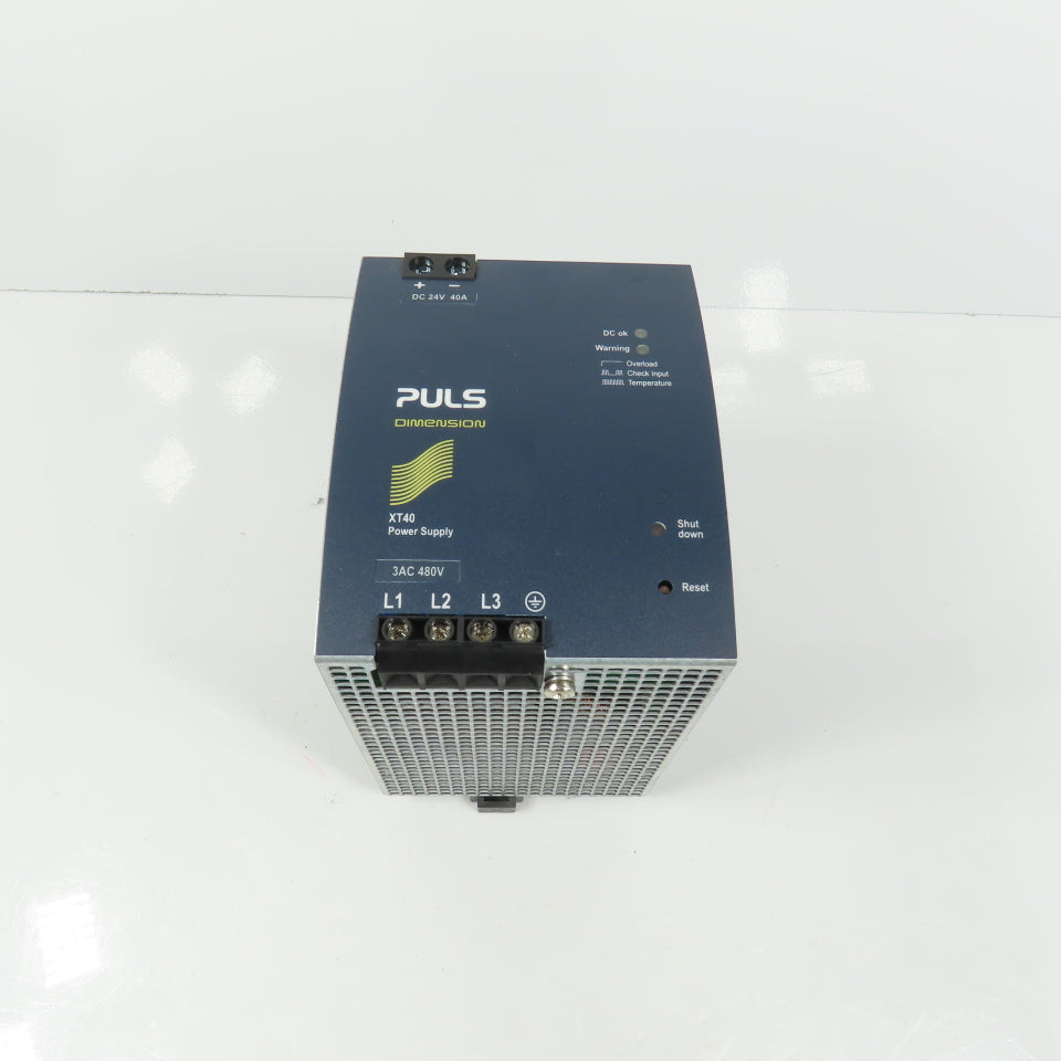 Puls XT40.242 Dimension 24V DC 40A Power Supply 3PH 480VAC Input 1.4A