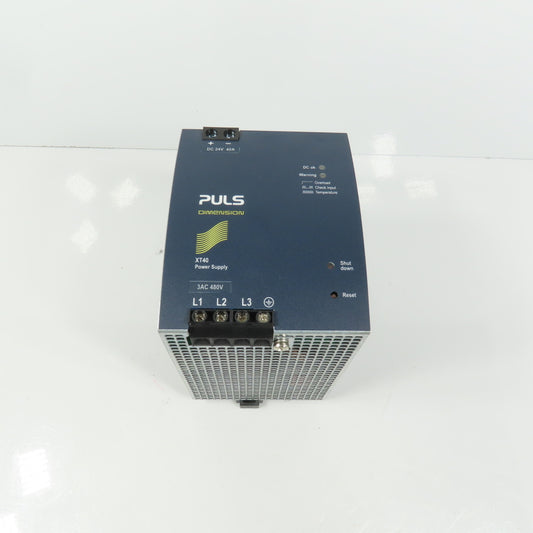 Puls XT40.242 Dimension 24V DC 40A Power Supply 3PH 480VAC Input 1.4A