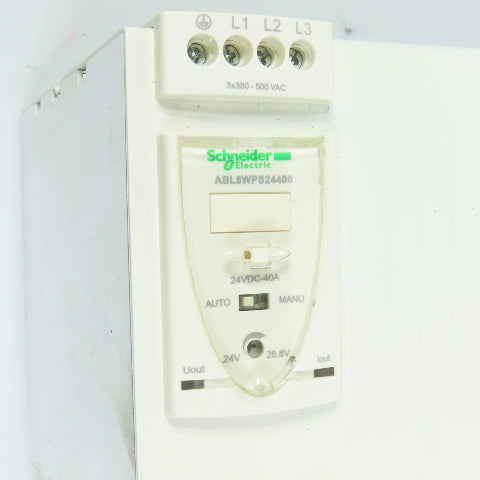 Schneider ABLWPS24400 24-28V DC 40A Power Supply 3PH 380-500VAC Input 2.4A
