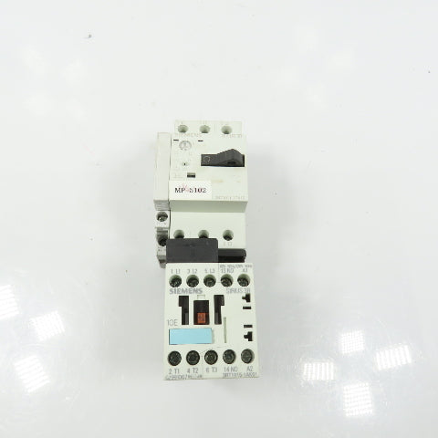 Siemens 3RT1015-1AK61 Sirius 3R 5HP Contactor 120V Coil W/ 3RV1011-1DA10