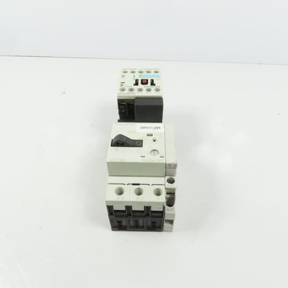 Siemens 3RT1015-1AK61 Sirius 3R 5HP Contactor 120V Coil W/ 3RV1011-1DA10