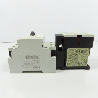 Siemens 3RT1015-1AK61 Sirius 3R 5HP Contactor 120V Coil W/ 3RV1011-1DA10