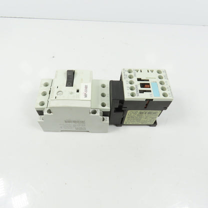 Siemens 3RT1015-1AK61 Sirius 3R 5HP Contactor 120V Coil W/ 3RV1011-1DA10