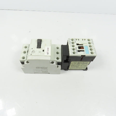 Siemens 3RT1015-1AK61 Sirius 3R 5HP Contactor 120V Coil W/ 3RV1011-1DA10