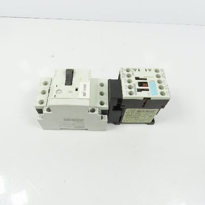 Siemens 3RT1015-1AK61 Sirius 3R 5HP Contactor 120V Coil W/ 3RV1011-1DA10