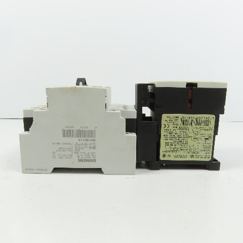 Siemens 3RT1015-1AK61 5HP Motor Starter 120V Coil W/ 3RV1011-1BA10 1.4-2A