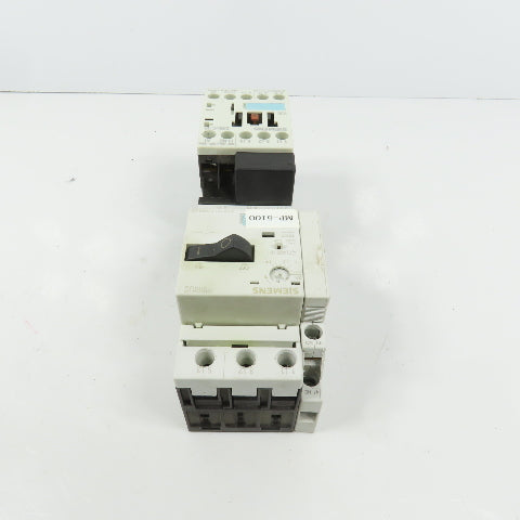 Siemens 3RT1015-1AK61 5HP Motor Starter 120V Coil W/ 3RV1011-1BA10 1.4-2A