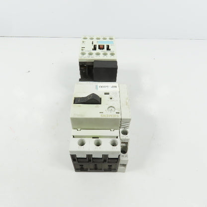 Siemens 3RT1015-1AK61 5HP Motor Starter 120V Coil W/ 3RV1011-1BA10 1.4-2A