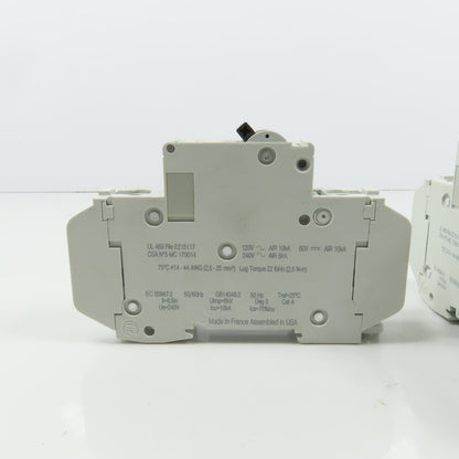 Schneider C60 Multi 9 20A Rail Mount Single Pole Circuit Breakers 240VAC Lot/4