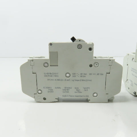 Schneider C60 Multi 9 20A Rail Mount Single Pole Circuit Breakers 240VAC Lot/4