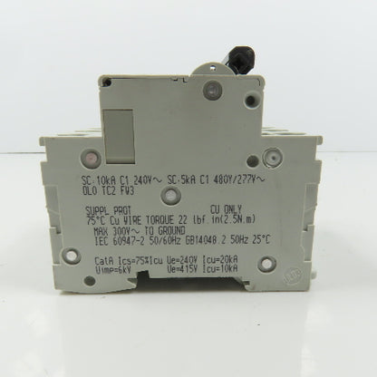 Schneider C60 Multi 9 D 4A Rail Mount 3-Pole Circuit Breakers 480/277VAC
