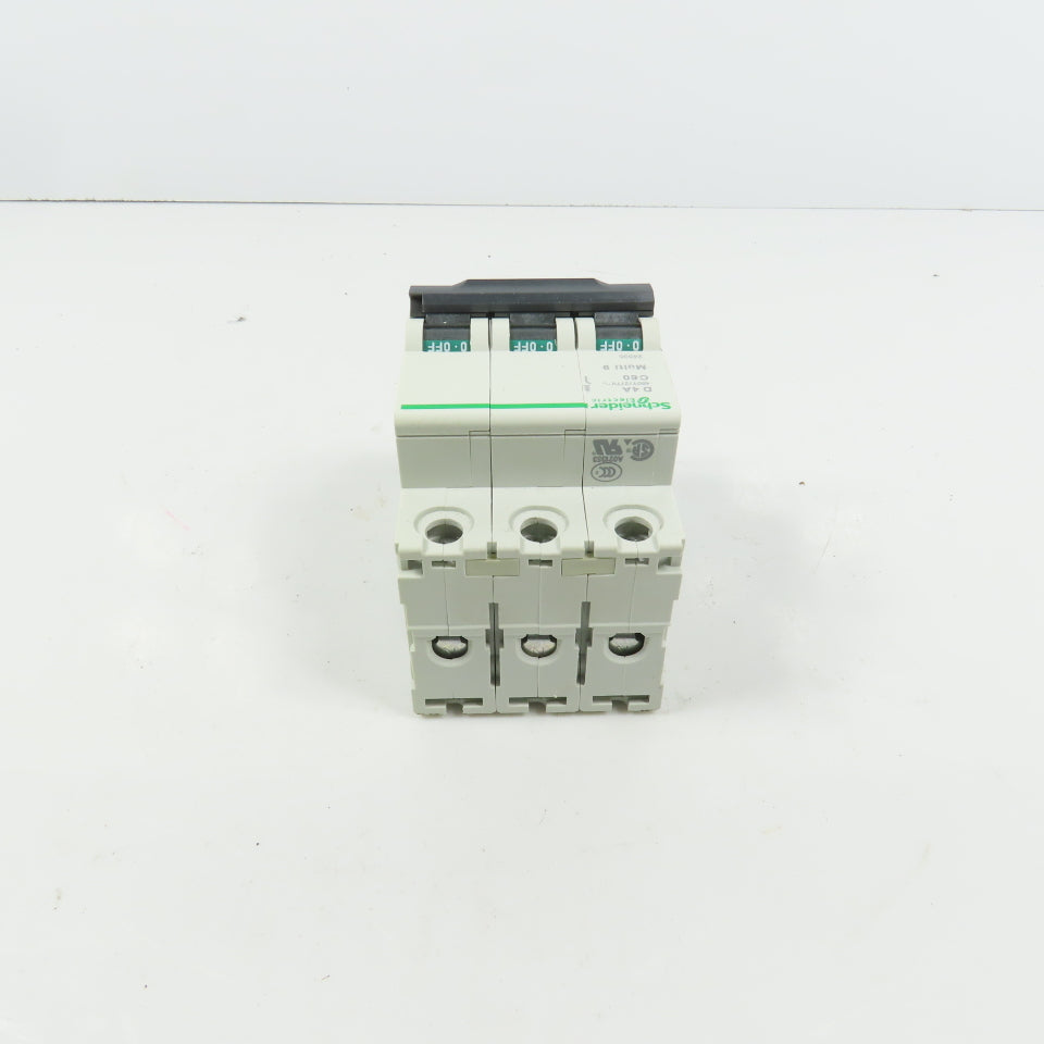Schneider C60 Multi 9 D 4A Rail Mount 3-Pole Circuit Breakers 480/277VAC