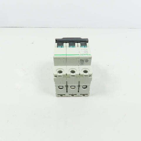 Schneider C60 Multi 9 D 4A Rail Mount 3-Pole Circuit Breakers 480/277VAC