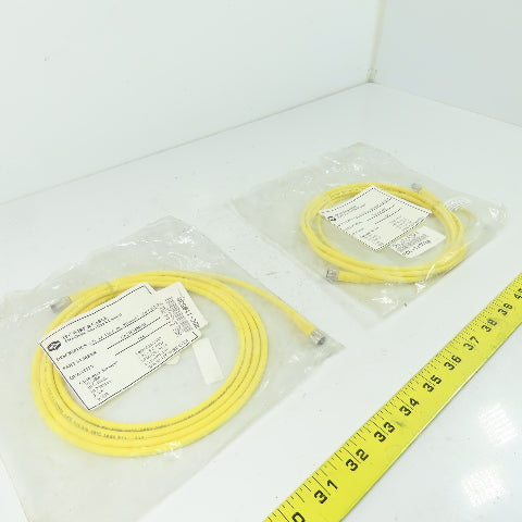 Tpc Wire CA24E34M002 2M 4/4 Pole DC Straight Male To Straight Female Lot Of 2
