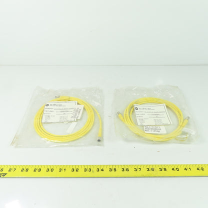 Tpc Wire CA24E34M002 2M 4/4 Pole DC Straight Male To Straight Female Lot Of 2